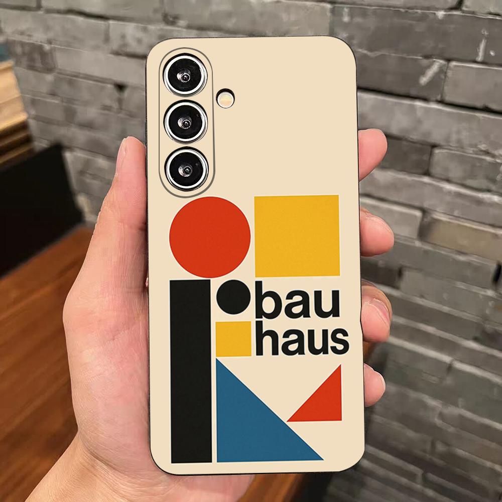 

B-Bauhaus-ES Art Phone Case For Samsung S25 Edge S24 S23 S22 S21 S20 Ultra Plus Fe Galaxy A54 A53 A34 A25 A16 Silicon Cover Samsung S22