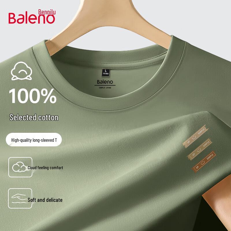 Baleno Men's Pure Cotton Long Sleeve T-shirt