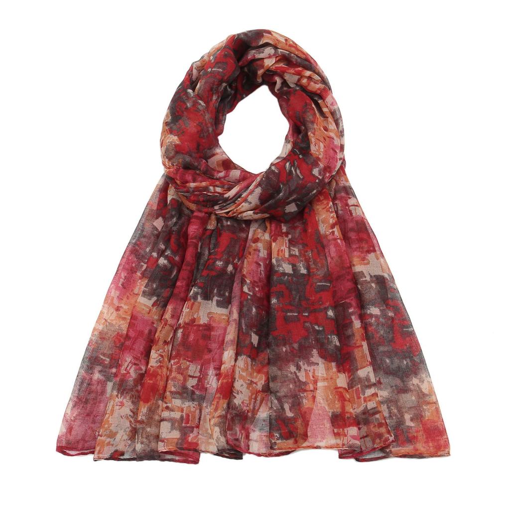 Mixed Color Cotton Voile Scarf Shawl Scarves Beachwear Wrap