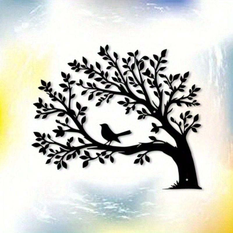 Wall Art Metal Cat Silhouette Sculpture Home Decor Gift