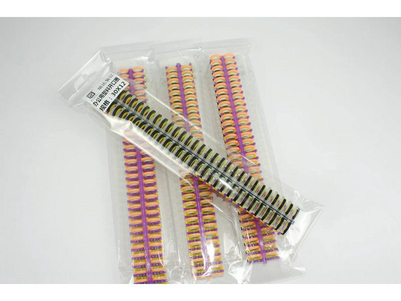 Plastic Loose Leaf Rings, 6-Pack - Openable Binding Strips for Office Use, Free Shipping