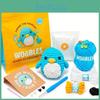 Material New Crochet Package 1set Contains English Instruction Manual Beginner Crochet Yarn Kit For Adults Knitting Handmade Diy Cartoon Doll