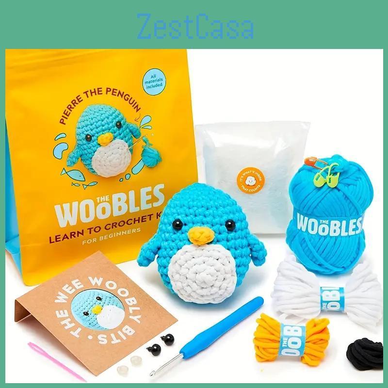 Material New Crochet Package 1set Contains English Instruction Manual Beginner Crochet Yarn Kit For Adults Knitting Handmade Diy Cartoon Doll