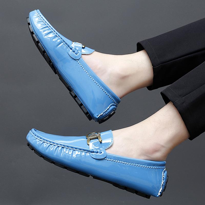 Fashion Lightweight Men's Dress Shoes All-match Leather Men Loafers Classic Men Shoes for Wedding 2024 New Mens Slip On Casual Shoes