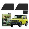 Suzuki Jimny JB64 JB74 JC74 Dedicated Magnetic Front Car Light UV Sunburn Privacy Easy Black Coated Storage Case 500 X Curtains, Side, 2-Piece Set,