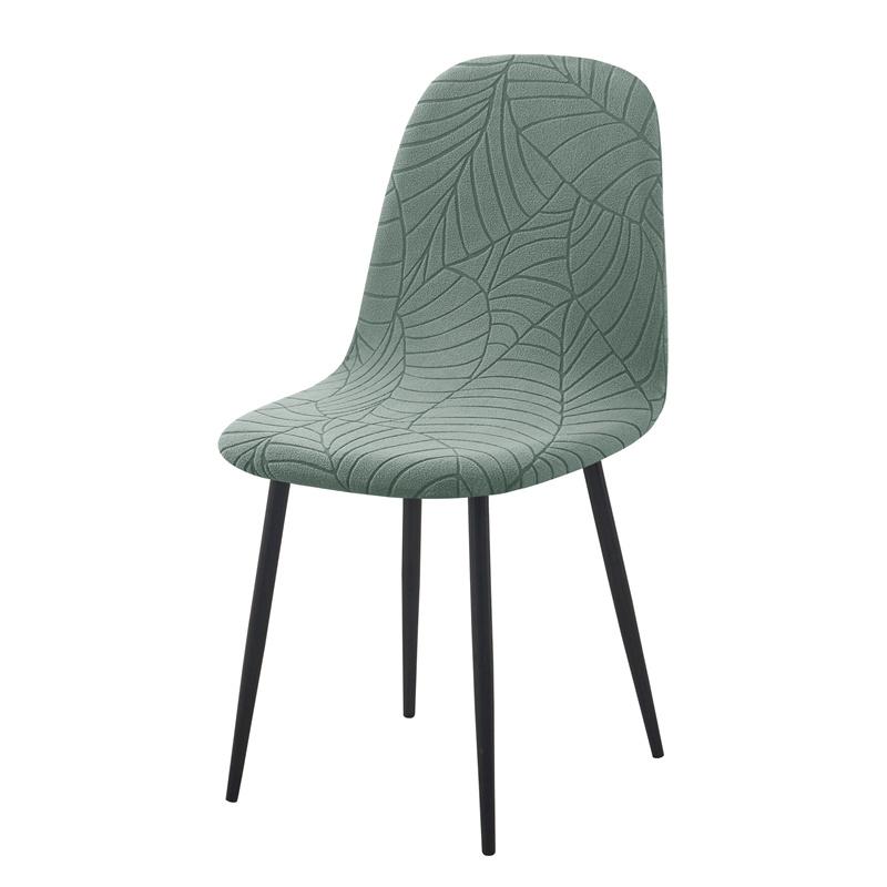 Coprisedia Jacquard Elasticizzato All-inclusive Antipolvere Copriseggiolino Colore Unico Senza Braccioli Guscio per Sedia per Casa Hotel