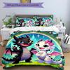 Fantasy Dragon Friends Print 3Pcs Bedding Setduvet Cover With 2 Bedropillowcase Home Birthday Gift
