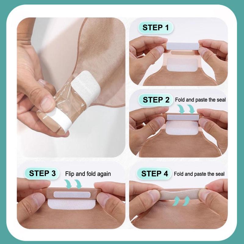 Sacche per Stomia Colostomia Barrier Due Pezzi Sacche Drenabili Con Chiusura ad Anello o Clip Adulti Bambini Ileostomia Cura dello Stoma 20-65 mm