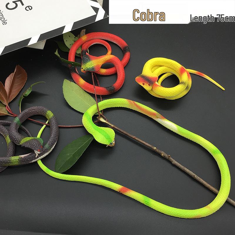 Rubber Cobra Snake Prank Toy - Soft & Scary Fake Snake