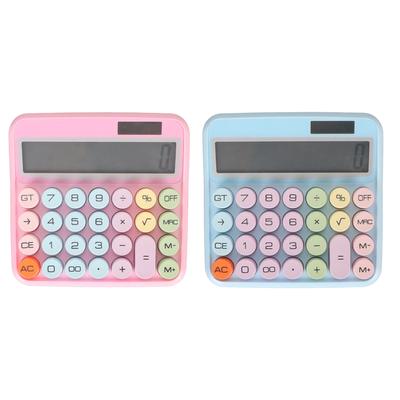 12 Digit Colorful Calculator Mechanical Keyboard Calculator Electronic Desktop Calculator for Home S