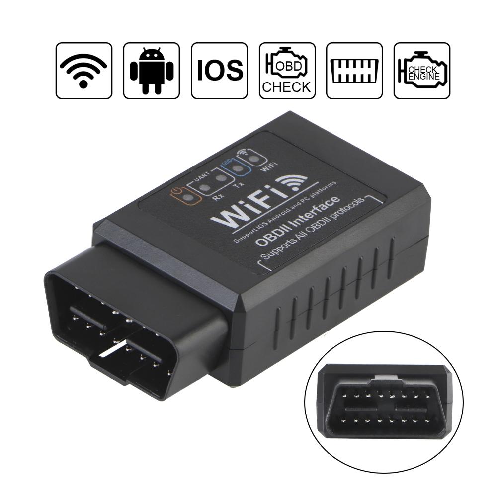 Automotive Diagnostic Scanner for iOS & Android OBD2 Car Detector ELM327 WIFI Check Engine Light Diagnostic Tool OBDII Scan Tool