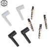 2pcs/lot New 90 Degrees 3.5mm Stereo Headset Plug Jack 3 4 Pole 3.5 Gold Plated
