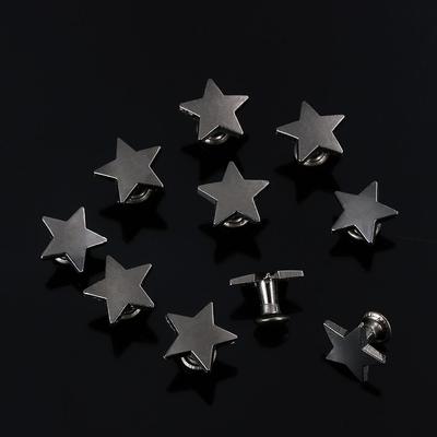 DIY 10sets(20pcs) Pants Decoration Crafts Garment Stars Rivets Scrapbooking Cloth Button