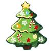 Christmas Bathroom Mat Irregular Christmas Tree Decorative Rug for Home Use Bedside Faux Cashmere Carpet for Bedroom