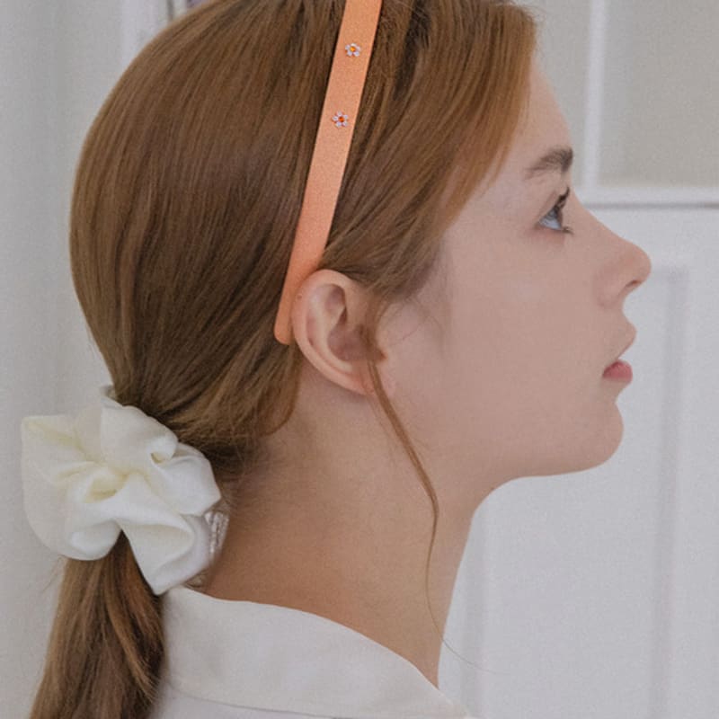 GETMEBLING Satin Flower Bead Hairband_5color