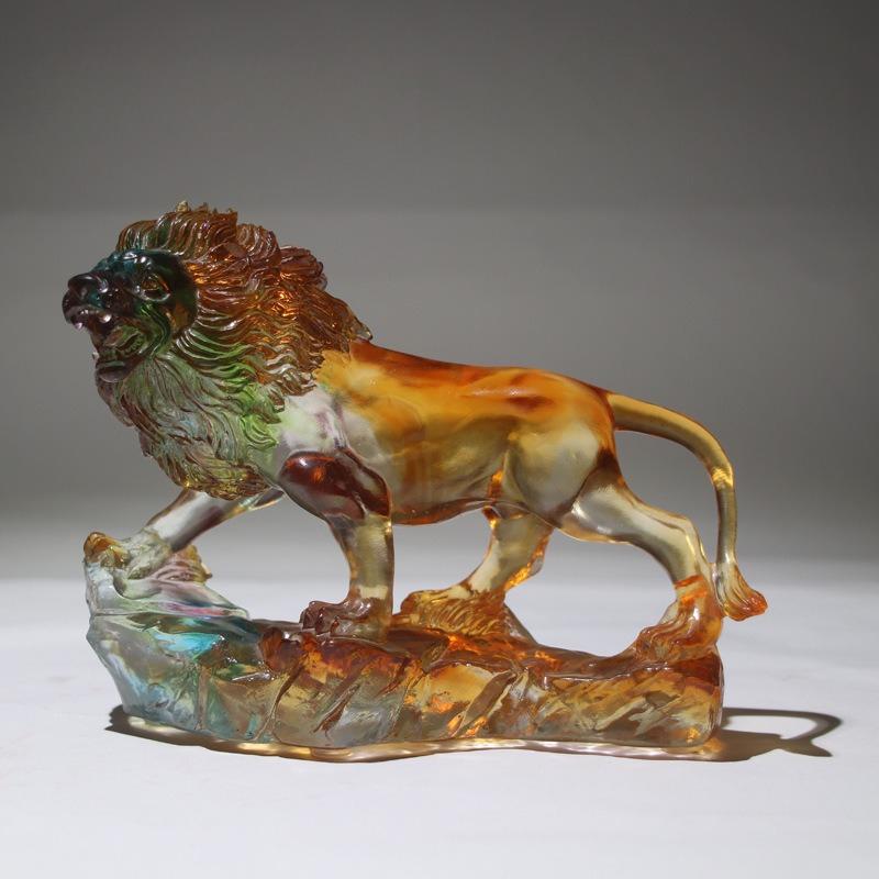 

Глазурованная фигурка льва, подарок на новоселье, открытие, чтобы подарить начальнику, персонализированный креативный подарок