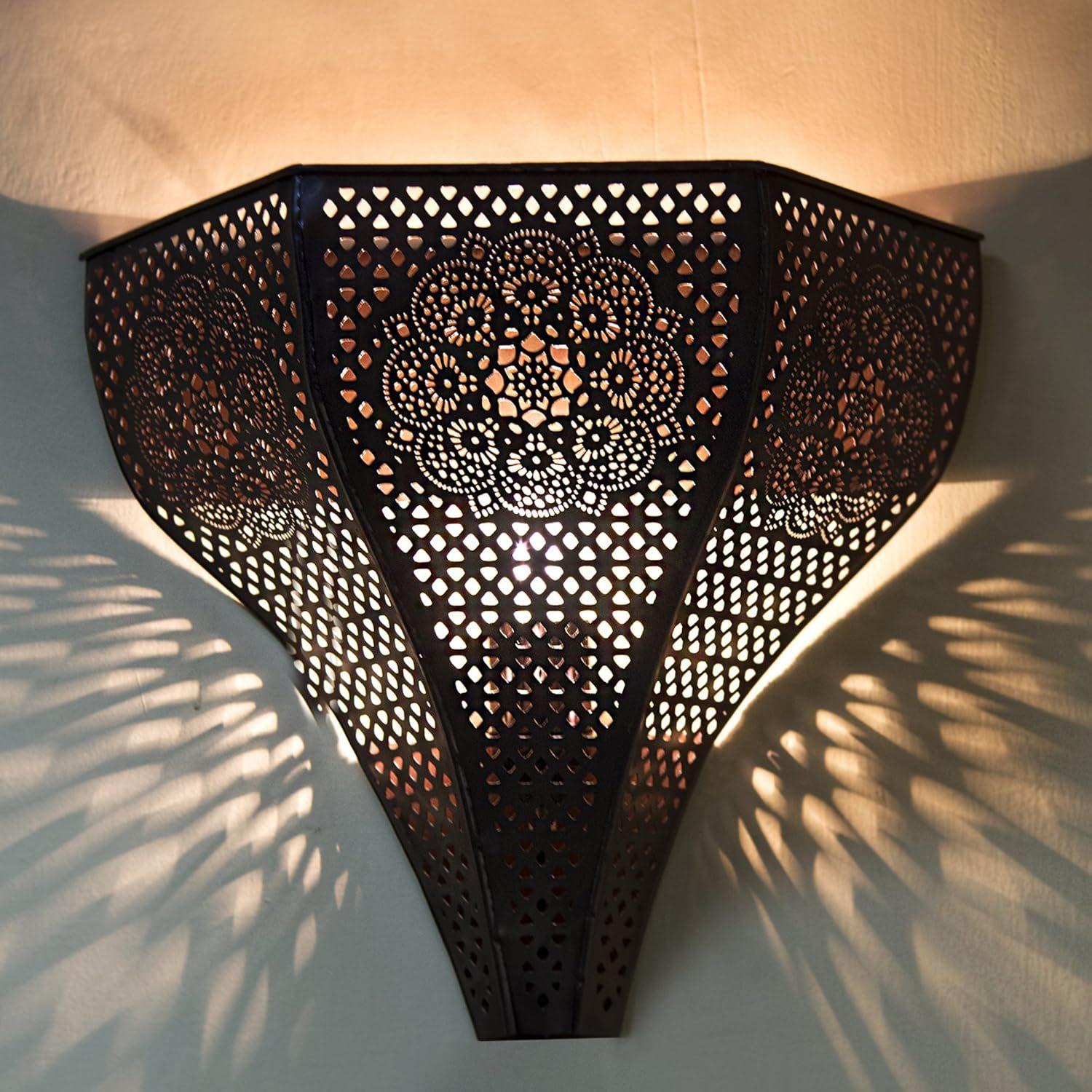 

Винтажный марокканский настенный светильник 40 Вт, (Античная медь)(электрический)