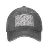 Types of Whales Sharks and Dolphins Watercolour Denim Fabric Cap Casual Baseball Caps Hat Summer Unisex Baseball Hats