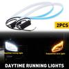 2 LED DRL Car Styling Daytime Running Light Strip Waterproof For Headlight Parts