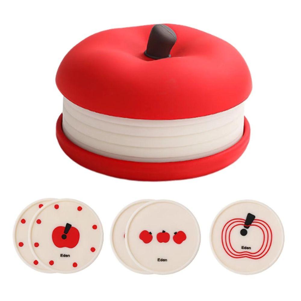 Stackable Fruit Shape Coasters Set Anti Scald Decorative Placemats  Kitchen Accessory