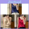 Summer Womens Satin Camisole Top With Vneck And Loose Fit For Casual Wear