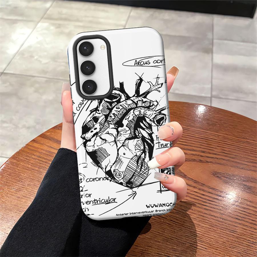 

Creative Cardiovascular Model Heart Soft Cover Capa Phone Case for Samsung Galaxy S25 A36 S25Ultra S24 Ultra A26 S23Ultra S20 FE Galaxy A16