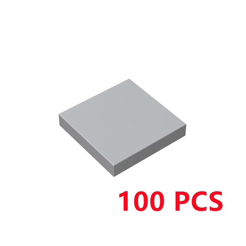 

100 Pcs/lot Buildings Blocks 3068 Tile 2x2 DIY Assmble Collections Bulk Modular GBC Toy For High-Tech MOC Set світло-сірого кольору