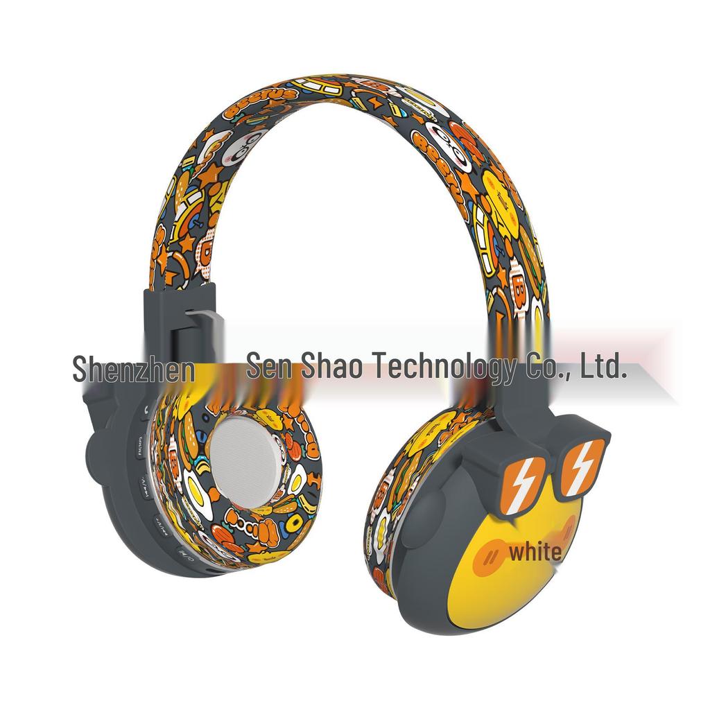 Children's Cartoon Bluetooth Headphones with 85dB Volume Limit and TF Card Slot
