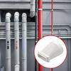 Flat Ducting Adaptors To Round Converter Dryer Vents Hose Adapters Rectangular To Round Straight Channel Connector