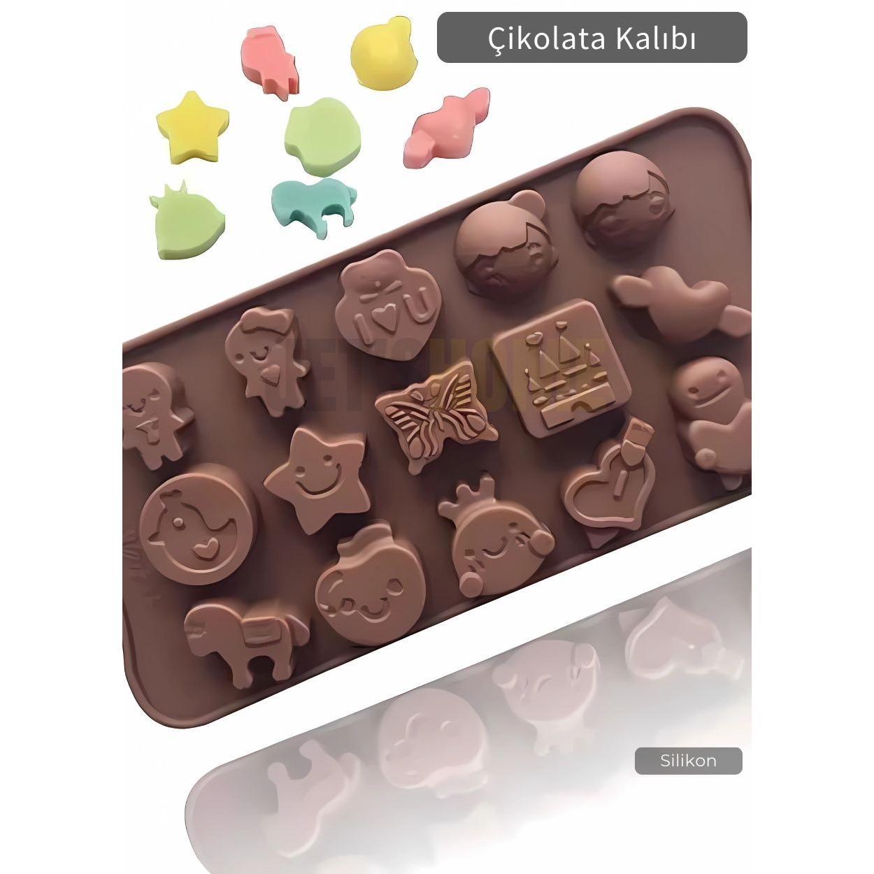 

Mixed Objects Chocolate Mold BPA FREE Ice Mold Silicone Dessert Mold Non-Stick Mold