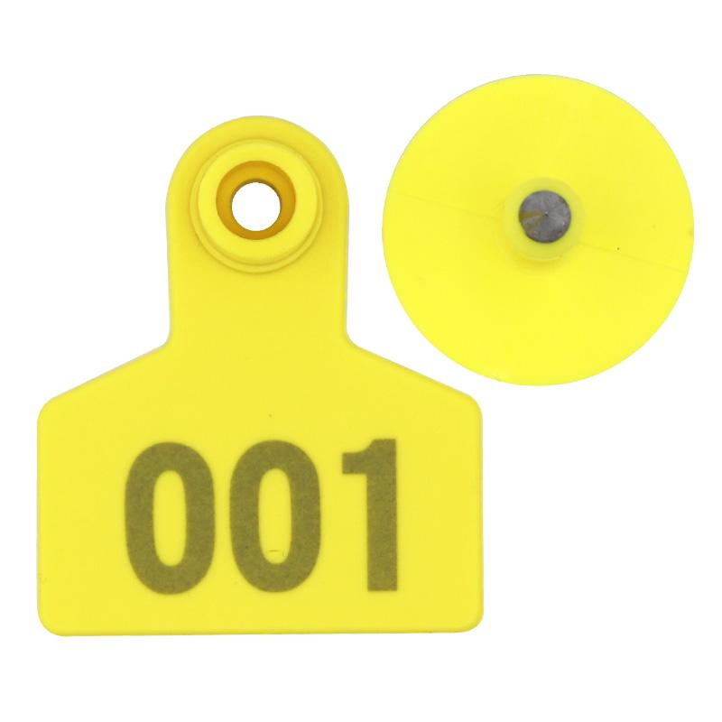 

100 шт. Бирки для ушей скота, свиней, лазерного типа, с медной головкой, серьги, товары для животных, товары для сельскохозяйственных животных, товары для скота