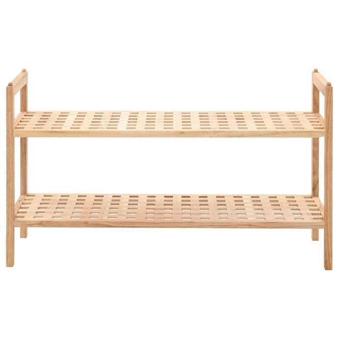 VidaXL Shoe Rack Solid Walnut Wood 69 X 26 X 40 Cm 247102