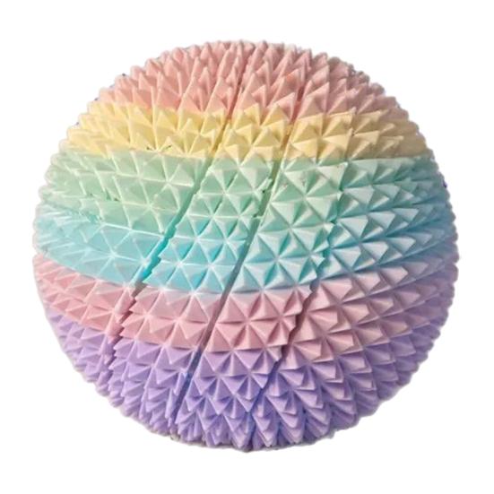 

3D Printed Fidget Ball Toy Hard Spiky Fidget Sphere Twistable Sensory Stress Relief Desk Accessory for Adults Kids B