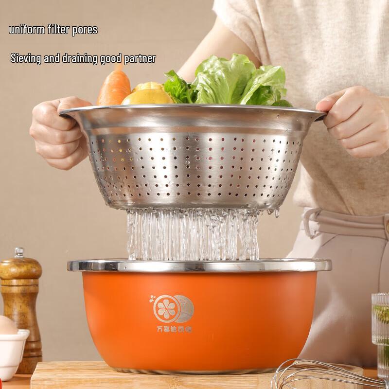Sigang All-Purpose 2-Piece Stainless Steel Mixing Bowl Set
