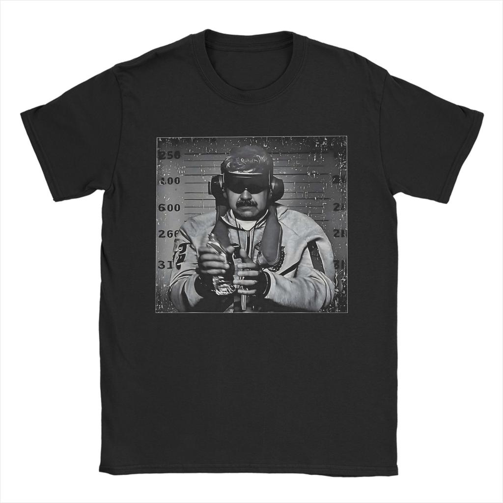 Amazing Nicolas Maduro NO MORE NARCOS TShirt for Unisex O Neck Pure Cotton T Shirts Short Sleeve Tees Adult Clothing