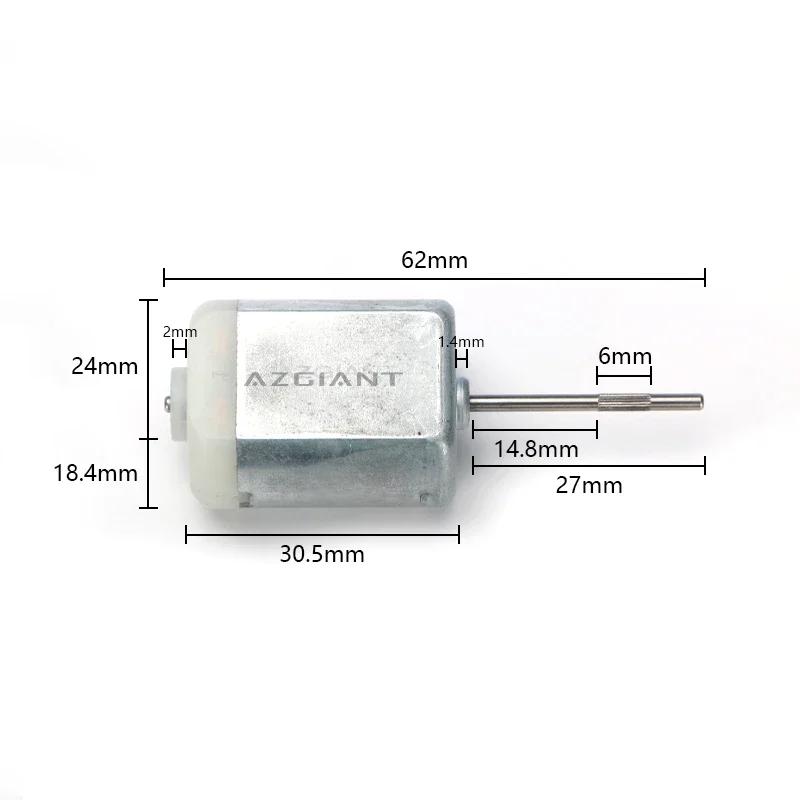 

5 pcs Car Door Lock Motor 27mm Round Flat Shaft Car Auto Motor rearview Mirror motor FC280PC FC-280 8-16V 5 pcs O spinder