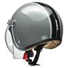 LEAD Motorcycle Jet Helmet NOVIA Gray X Black Free Size Women's (55-57cm)