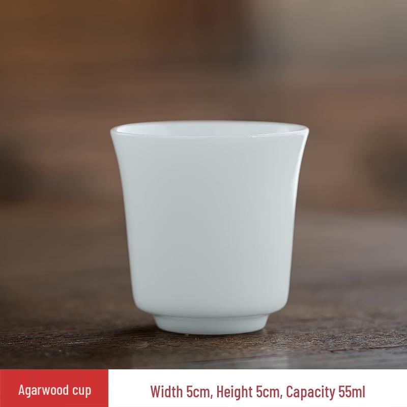 Chaxun Ice Jade Porcelain Agarwood Style Teacups