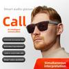 Outdoor Sports AI Intelligent Translation Sunglasses Driving Sunglasses Retro Square Sun Eye Bluetooth Glasses