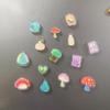 10pcs Flower Refrigerator Sticker Acrylic Mushroom Magnet Special-shaped Fixed Magnetic Stickers Creative Stickers