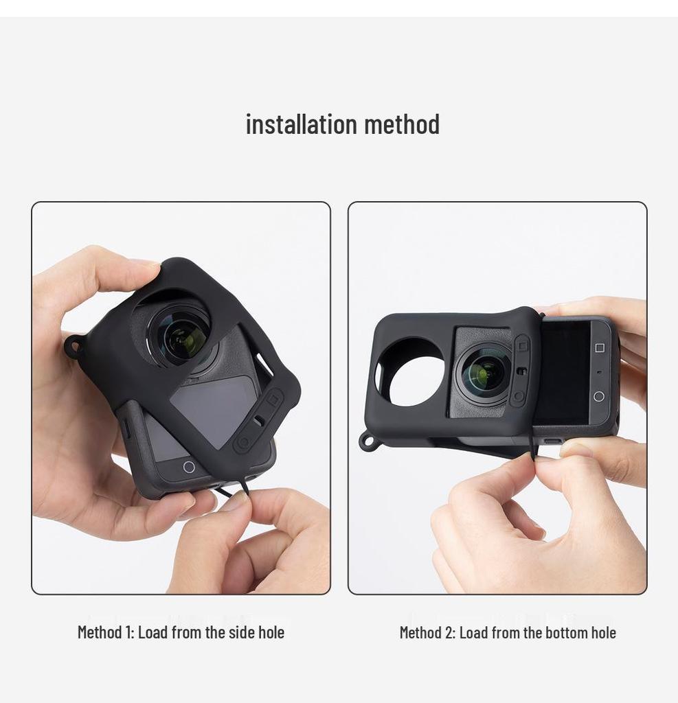 Anti-Drop, Wear-Resistant Silicone Protective Case for DJI OSMO 360 Panoramic Camera Lens