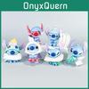 6 Stück Stitch Nachtwäsche Kissen Design Mini Modell Desktop Ornament Deko Set für Kinder und Fans
