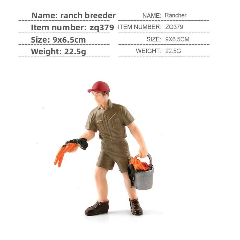 Simulated Diver Veterinarian Farmer Worker Postal Worker Toy Model Ornament For Collectors And Play