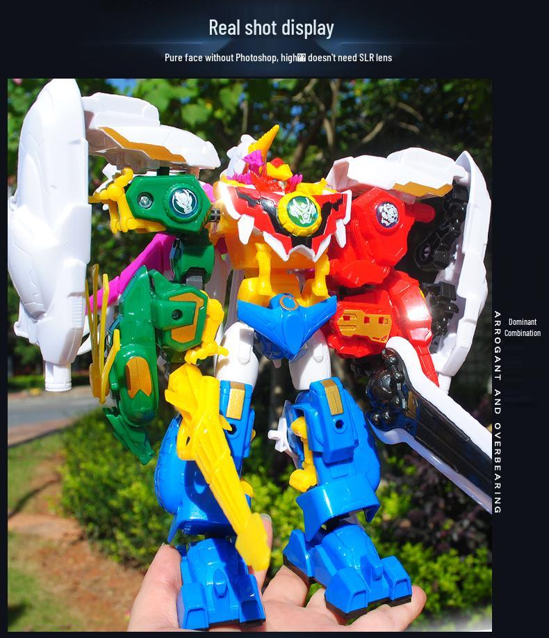 6-in-1 Transforming Mecha: Azure Dragon & Unicorn Adventures