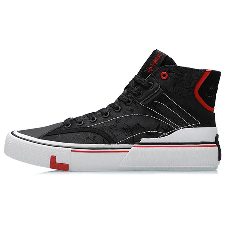 Li-Ning Canvas Hi Shoes Black Red Men s AECR007-1 EU 41