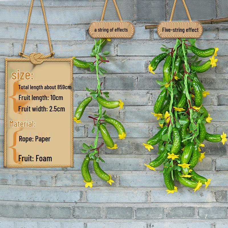 Farmhouse Decor: Pepper, Corn, Garlic, Veggie Fruit Skewers with Hemp Rope