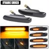 2pcs Smoked Black Led Dynamic Turn Signal Light Side Fender Marker Sequential Indicator Lamp Trim For BMW 3 Series E46 1997-2001Turn Signal 2