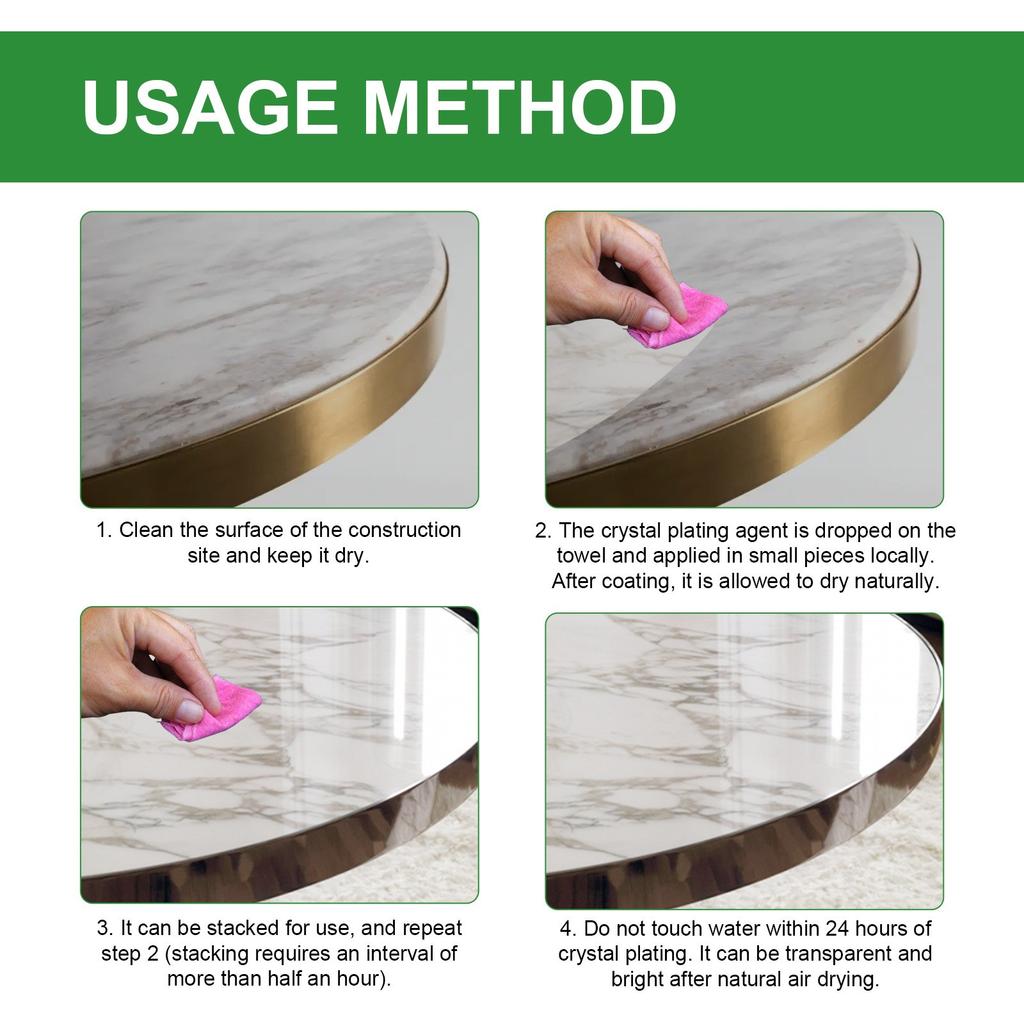 Stone Crystal Plating Agent Polishing Nano Crystal Liquid Tile Scratch Care Brightening Restoration 160ml/50ml