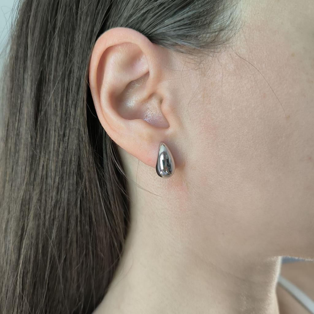 Silver Earrings Without Stones (2186519)