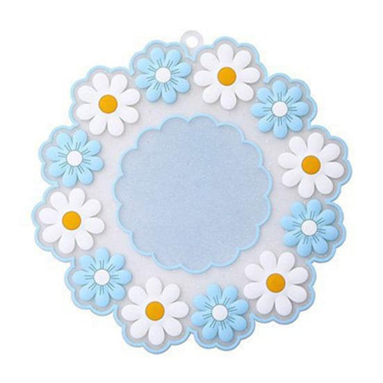 Floral Heat Insulation Mat Waterproof Silicone Trivet for Table Oil S